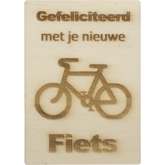 MemoryGift: A6: met je fiets (Fiets) - CutterTeam.nl